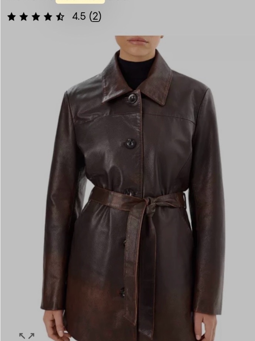 Women's Dark Brown Leather jacket - La Marquee